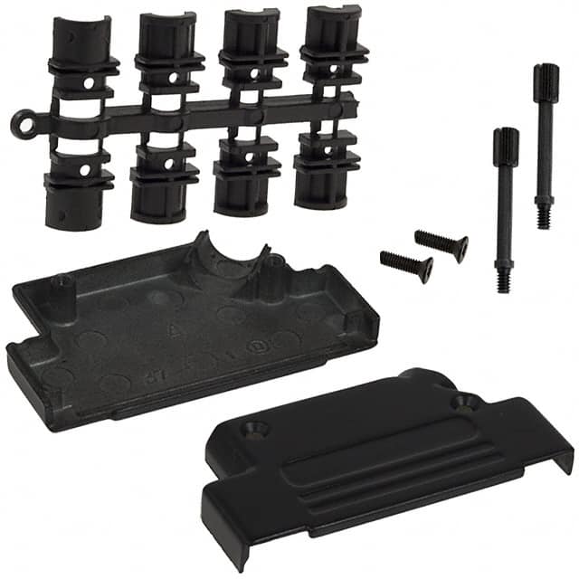 971-037-040-011 NorComp Inc.  Capots de connecteurs D-Sub en forme de D